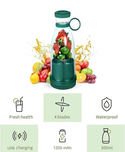 FreshJuice Portable Blender Bottle – Fruit Mixer & Smoothie Maker